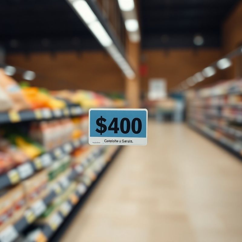 Crveno-bijela cjenovna oznaka na polici hrvatskog supermarketa